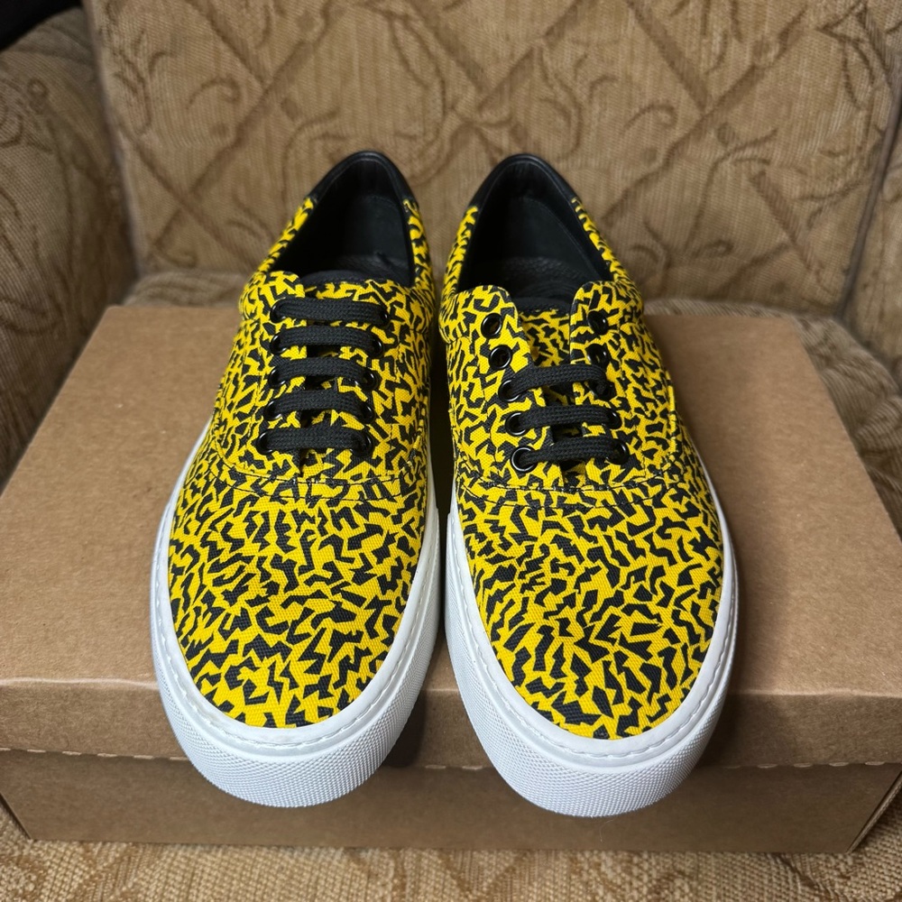 Saint Laurent Yellow Canvas Sneakers Size EU 40 Made in Italy